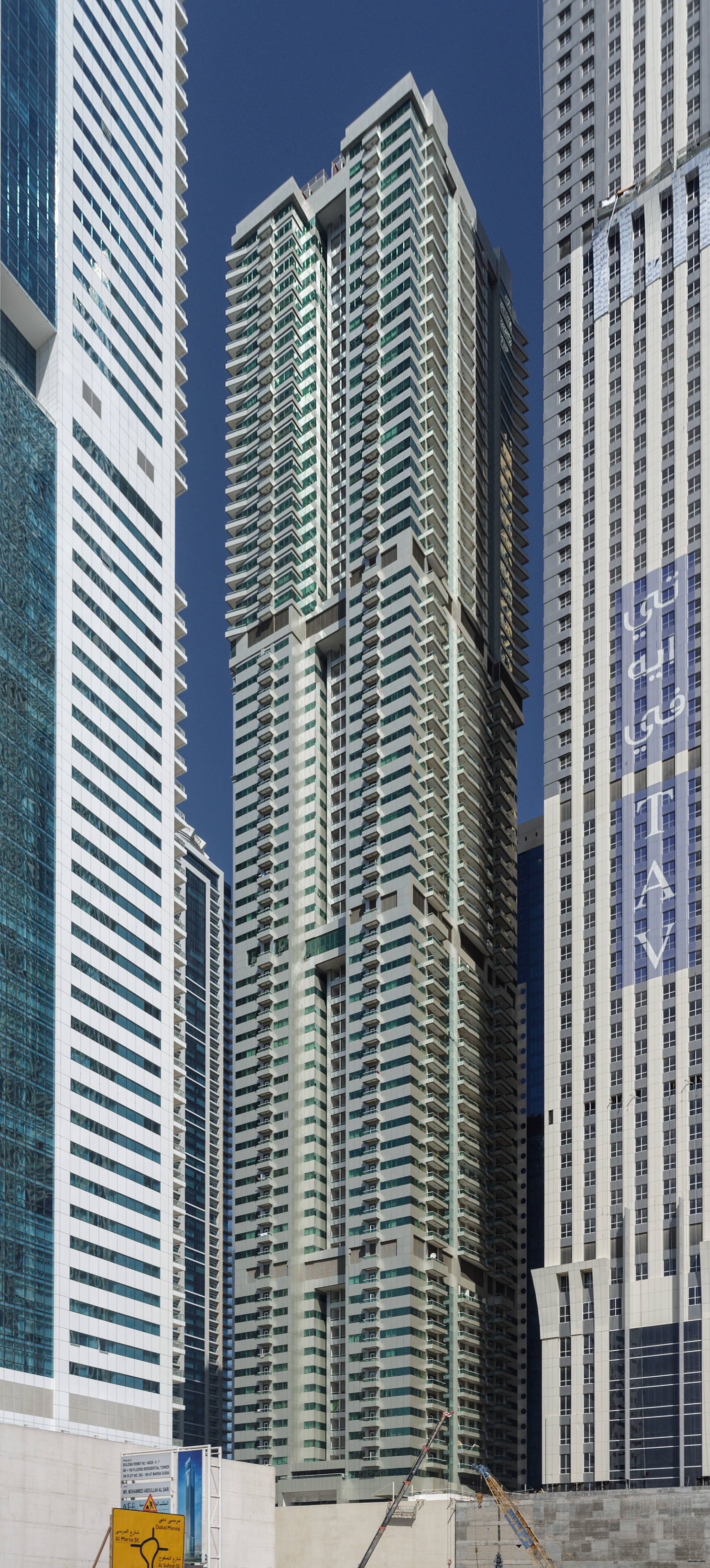 Marina Pinnacle, Dubai - View from the east. © Mathias Beinling